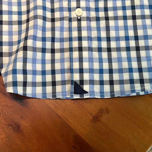 UNTUCKit Blue/Dark Blue Checked Shirt - Slim Fit - Sz L - Picture 4 of 9